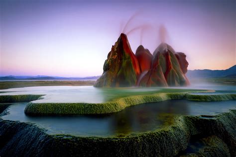 Uniqueness Around The World: Fly Geyser in Nevada, USA