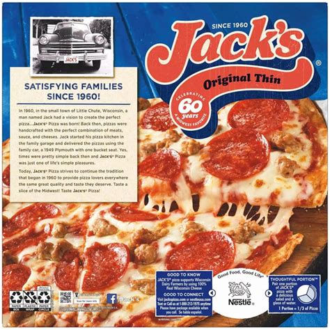 Jack’s Original Crust Thin Sausage and Pepperoni Frozen Pizza (3 Pack ...