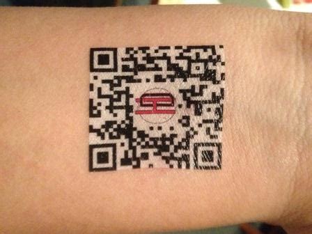 Qr Code Temporary Tattoo