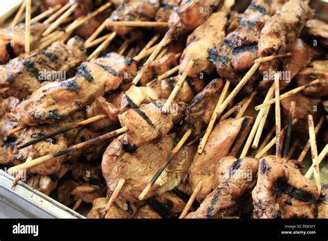 mini chicken kebab skewers Stock Photo - Alamy