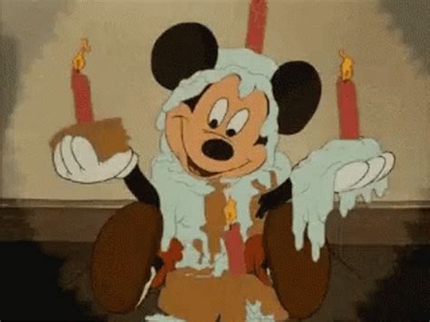 Mickey Mouse Birthday Cake Smash GIF | GIFDB.com