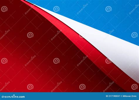 Red, White and Blue Abstract Colored Paper Background, Wallpaper Stock Image - Image of shadow ...