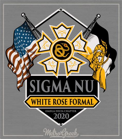 6071 Sigma Nu Fraternity Formal Shirt Flags | Metro Greek