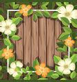 Beautiful flower frame template Royalty Free Vector Image