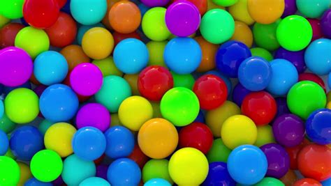 Colorful Bouncing Balls Outdoors Against Stock Footage Video (100% ...