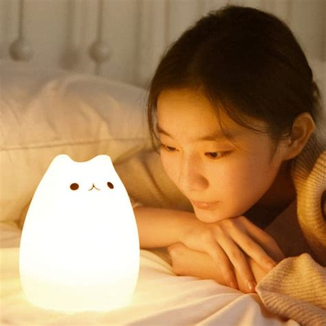 Touch LED Kawaii Cat Night Light Desk Lamp — The Kawaii Shoppu