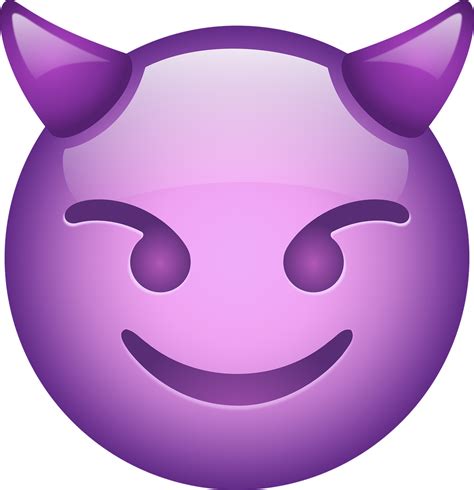 Download Devil Emoji PNG Transparent Image for Free