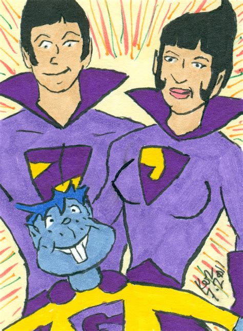 The Wonder Twins and Gleek by dynakor on DeviantArt