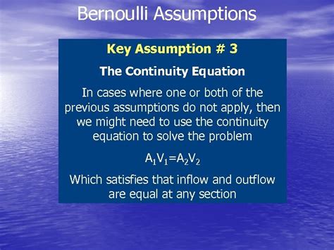 CEVE 101 Fluid Mechanics 2 The Bernoulli Equation