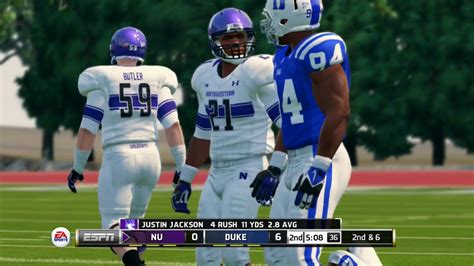 NCAA Football 14 Season 2017 2018 Northwestern Wildcats vs Duke Blue Devils - YouTube