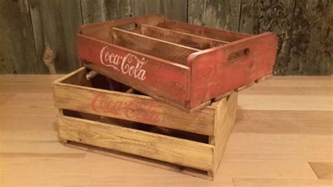 Coca-Cola crates--handmade to look vintage! Great decor for holding our ...