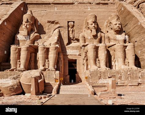 Great Temple of Ramesses II, Abu Simbel temples, Egypt, Africa Stock Photo - Alamy