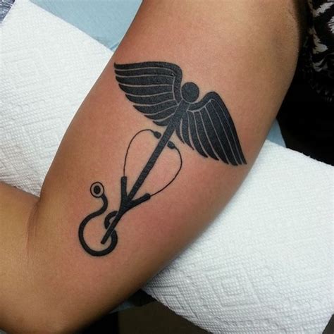 Nursing Caduceus Symbol Tattoos