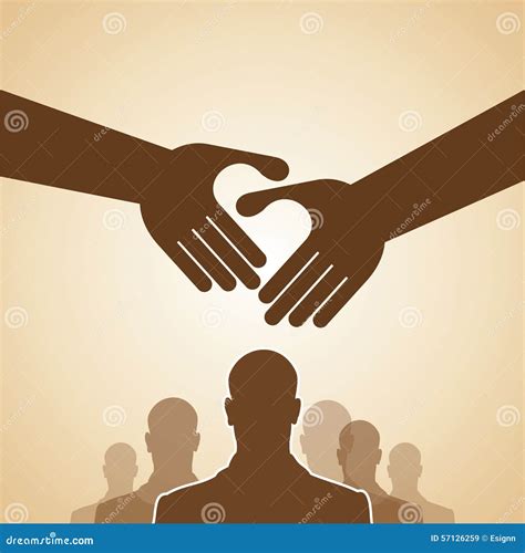 Teamwork Hands Logo Vector Illustration | CartoonDealer.com #25050594