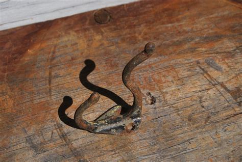 Antique Cast Iron Wall Hook Early 20th Century - Etsy