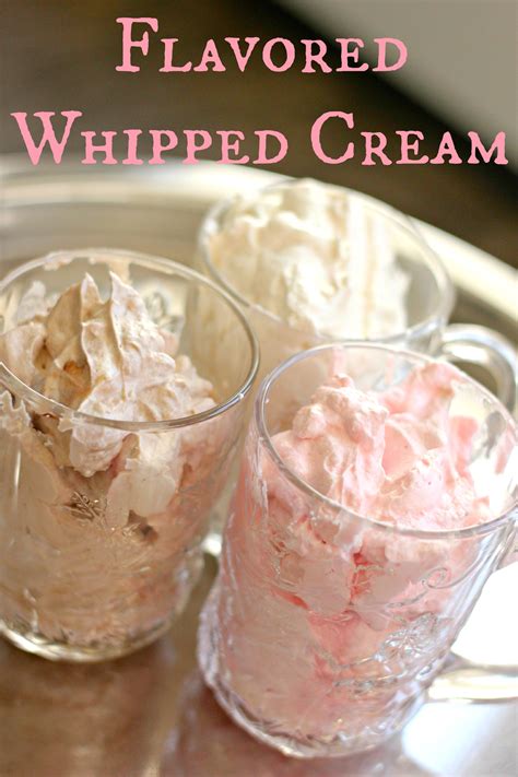 Flavored Whipped Cream Recipes - Clever Housewife