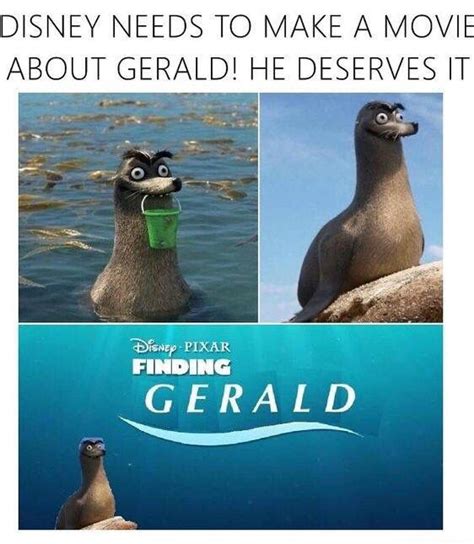 Finding Gerald | Funny pictures, Disney funny, Funny memes