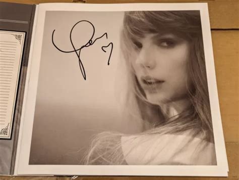 TAYLOR SWIFT THE Tortured Poets Department Vinyl Hand Signed Photo With ...