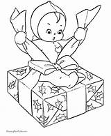 Kids Christmas coloring Pages  Wrapping Gifts sketch template