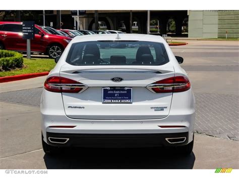 2019 White Platinum Ford Fusion Titanium AWD #133843319 Photo #6 ...