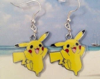 Pikachu earrings | Etsy