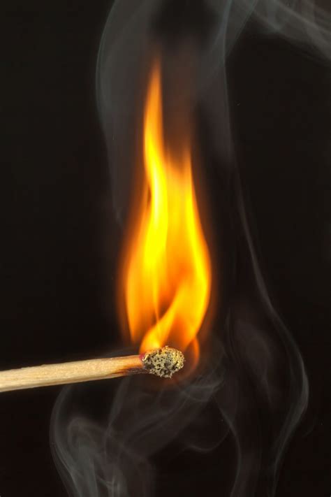 Burning Matchstick Fire Free Stock Photo - Public Domain Pictures