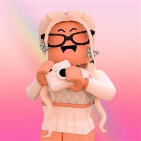 Download White-Haired Cute Roblox Girl Wallpaper | Wallpapers.com