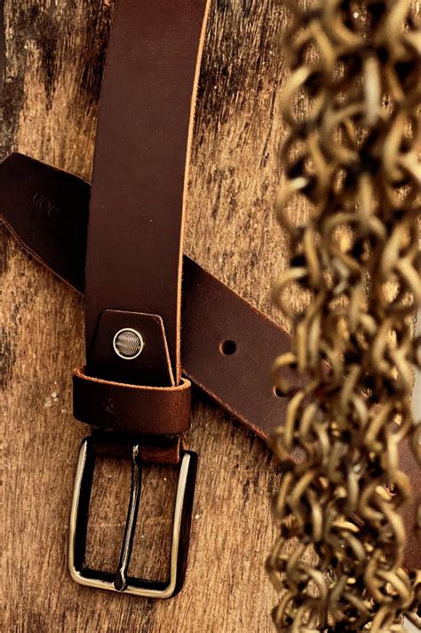 TANWOOD Pure Leather Slim Raw Belt - Tanwood Leather