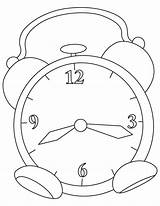 Alarm clock coloring Page  Download Free For sketch template