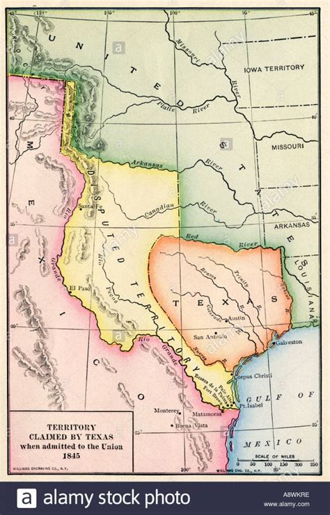 Republic Of Texas Map 1845 | Printable Maps