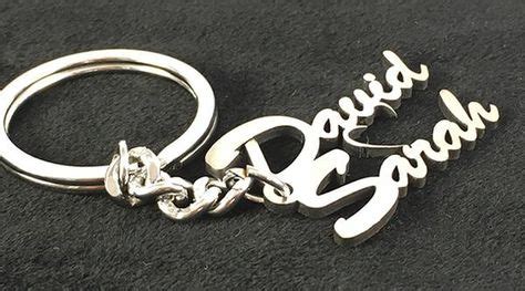 Double Couple Name Personalized Key chain. Great gifts for couples or your loved ones. Beautiful ...