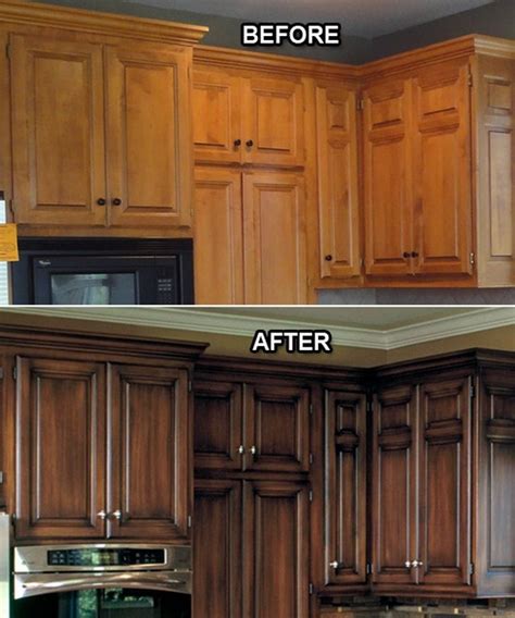 Restaining cabinets – give a new life to the dated kitchen