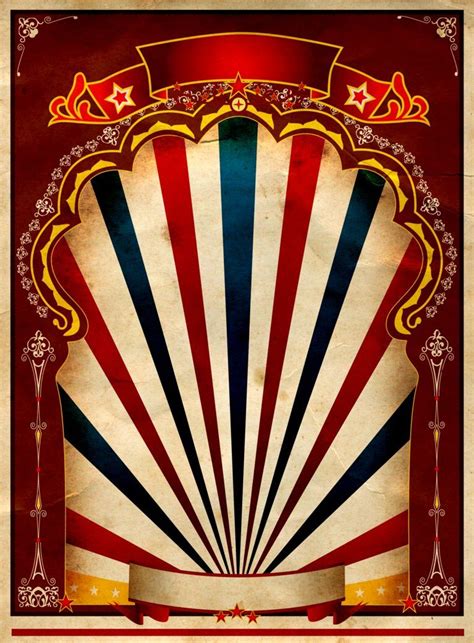 Vintage Circus Poster Background