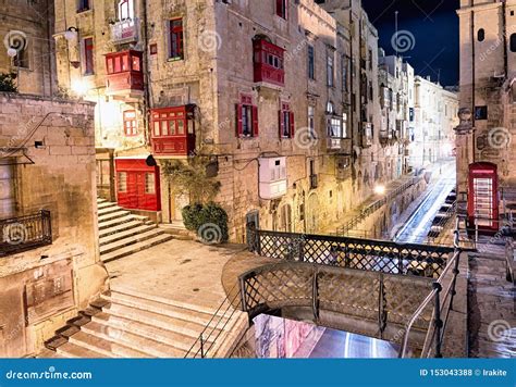 View On The Valletta City With Its Historic Cityscape And Sea And The ...