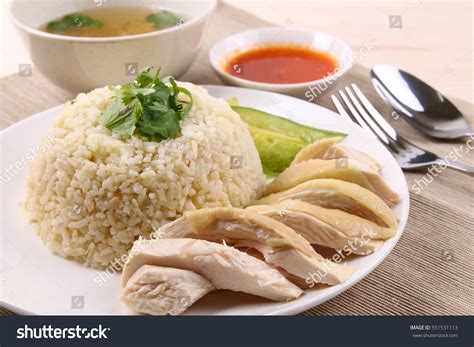 Steamed Chicken Rice Meal Popular Meal Stock Photo 551531113 | Shutterstock