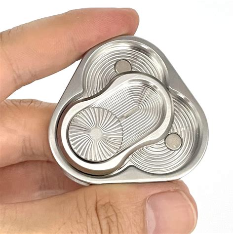 Buy Triangle Rotation Fidget Slider EDC Adult Metal Fidget Toys ADHD ...