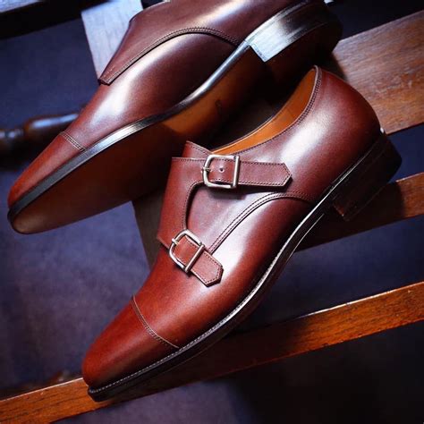 Leather Men’s Classic Double Monk Strap Dress Shoes in 2020 | Monk ...