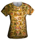 Michelangelo - "Sistine Chapel 2" Womens Top | Yizzam