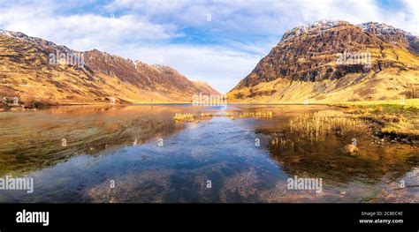 UK, Scotland, River Etive flowing through Scottish Highlands Stock ...