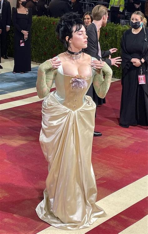 Billie Eilish on the red carpet for the 2022 Met Gala, May 2nd, 2022 at ...