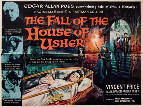 Original The Fall of the House of Usher Movie Poster - Roger Corman