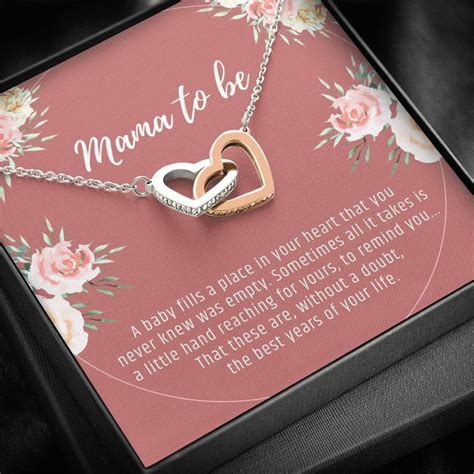 First Time Mom Pregnancy Gift Necklace With Message Card | Etsy