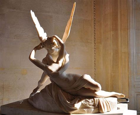 Psyche Revived by Cupid's Kiss; by Antonio Canova; 1787; marble; 155 cm × 168 cm; Louvre ...