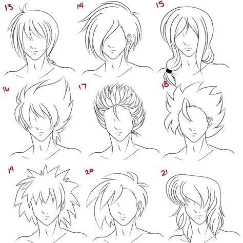 Anime Male Hair Style 3 by RuuRuu-Chan on DeviantArt