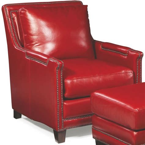 Prescott Supple Red Leather Chair | White leather chair, Red leather ...