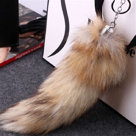 Plush Fox Tail Keychain Wholesale - Juzea