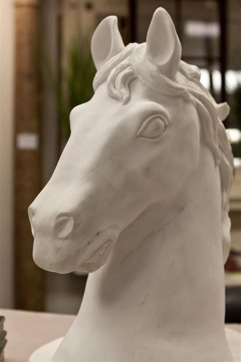 marble horse head - gorgeous | Equestrian decor, Horse head, Greek statue