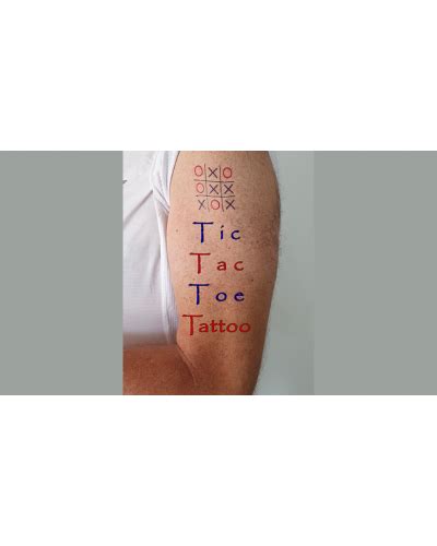 Tic Tac Toe Tattoo by Eran Blizovsky - Trick - Magic Tao