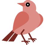 Caricature of a kingfisher bird fishing | Free SVG