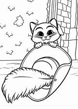 Puss In Boots Coloring Page  Coloring Home sketch template